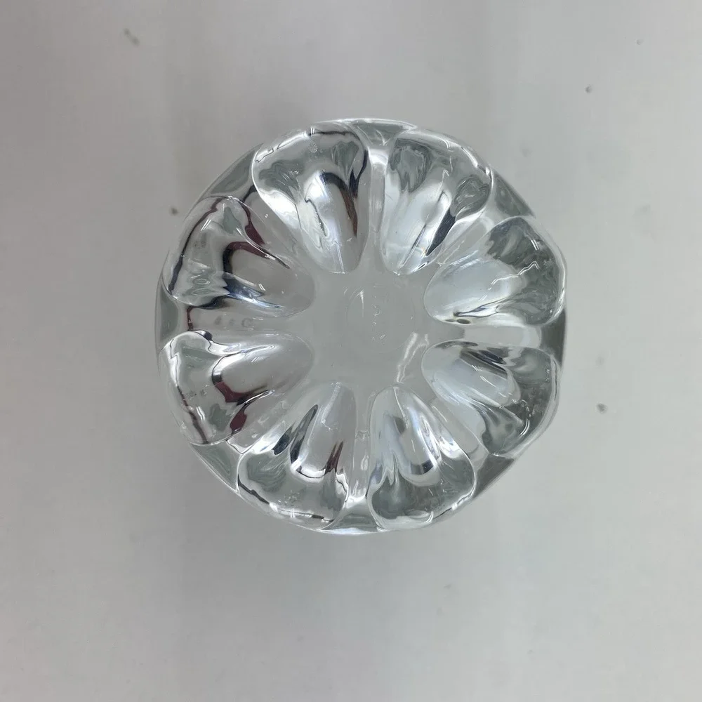 Beautiful CROWN ROYAL 8 Point Low‎ Ball Whiskey Rocks Glass  Made In Italy